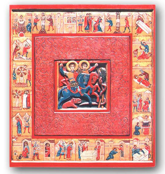 4. St. George and St. Demetrius with scenes of their lives