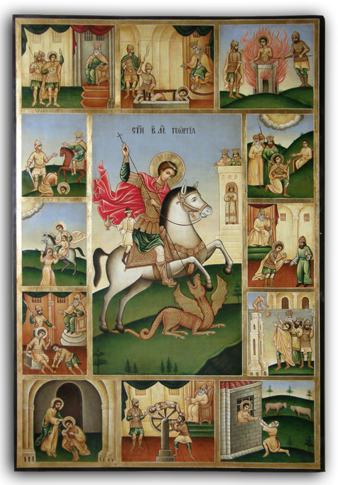 2. St. George with scenes of his life